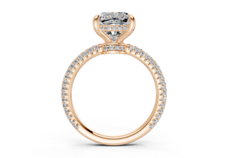 Acacia Pave 2.2mm Enagaement Ring