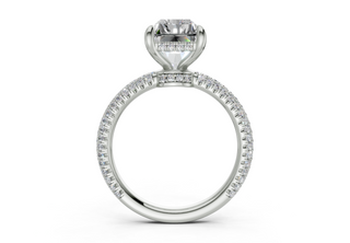 Acacia Pave 3.6mm Enagaement Ring