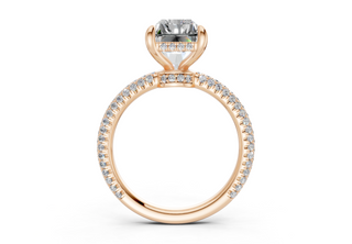 Acacia Pave 2.2mm Enagaement Ring