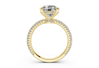 Acacia Pave 2.2mm Enagaement Ring