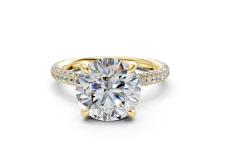 Acacia Pave 2.2mm Enagaement Ring