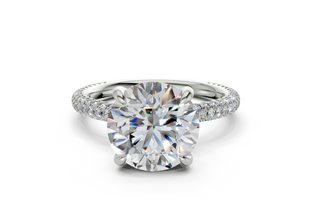 Acacia Pave 2.2mm Enagaement Ring