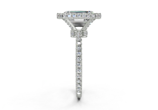 Anemone Pave 2.2mm Enagaement Ring