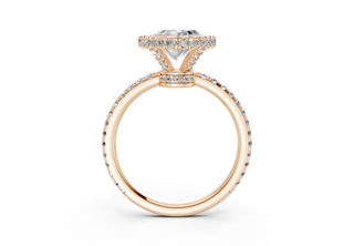 Anemone Pave 2.2mm Enagaement Ring