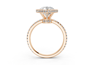 Anemone Pave 2.2mm Enagaement Ring