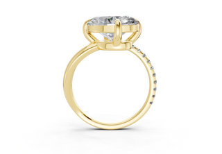 Zurich Pave 1.8mm Enagaement Ring