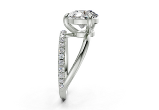 Zurich Pave 1.8mm Enagaement Ring