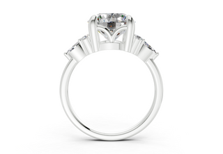 Clarion Accent 2mm Enagaement Ring