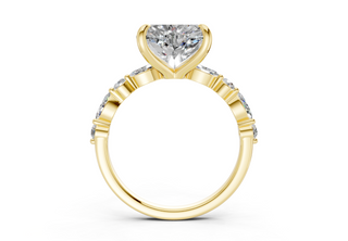 Zania Accent 2mm Enagaement Ring