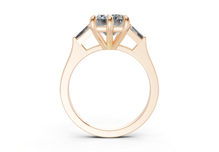 Felise Three Stone 1.8mm Enagaement Ring