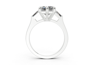 Felise Three Stone 1.8mm Enagaement Ring