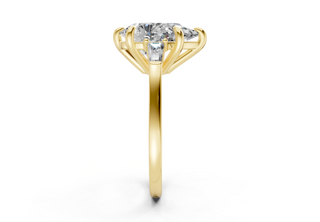 Felise Three Stone 1.8mm Enagaement Ring