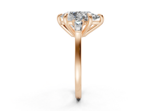 Felise Three Stone 1.8mm Enagaement Ring