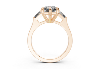 Felise Three Stone 1.8mm Enagaement Ring