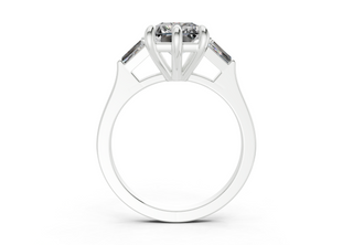 Felise Three Stone 1.8mm Enagaement Ring