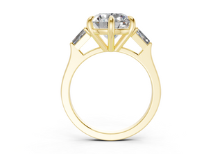 Felise Three Stone 1.8mm Enagaement Ring