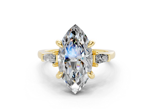 Olesia Three Stone 1.8mm Enagaement Ring