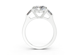 Olesia Three Stone 1.8mm Enagaement Ring