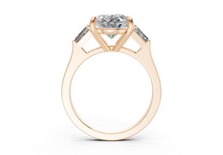 Olesia Three Stone 1.8mm Enagaement Ring