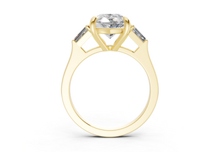 Olesia Three Stone 1.8mm Enagaement Ring