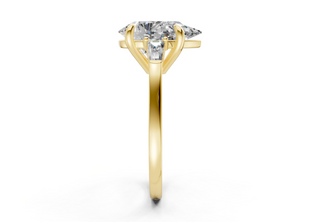 Olesia Three Stone 1.8mm Enagaement Ring