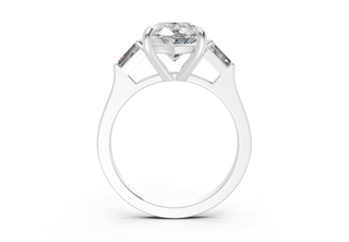 Olesia Three Stone 1.8mm Enagaement Ring