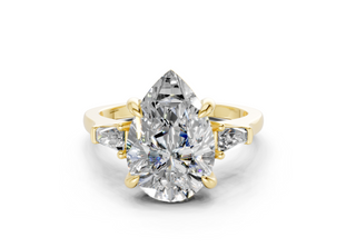 Olesia Three Stone 1.8mm Enagaement Ring