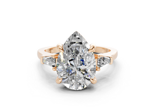 Olesia Three Stone 1.8mm Enagaement Ring