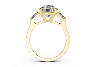 Olesia Three Stone 1.8mm Enagaement Ring