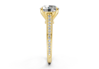 Zariel Pave 2mm Enagaement Ring