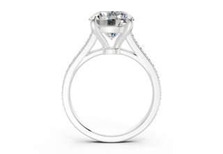 Zariel Pave 2mm Enagaement Ring