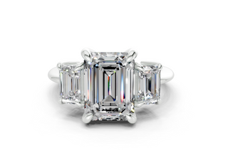 Adalyn Three Stone 2mm Enagaement Ring