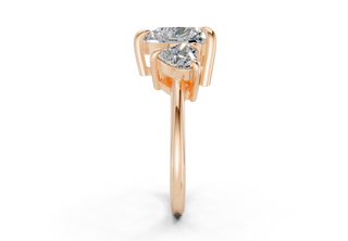 Adalyn Three Stone 2mm Enagaement Ring