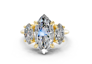 Adalyn Three Stone 2mm Enagaement Ring