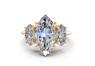 Adalyn Three Stone 2mm Enagaement Ring