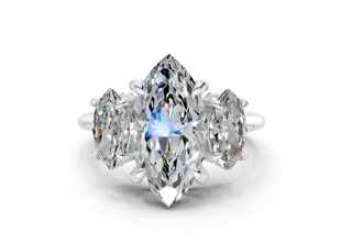 Adalyn Three Stone 2mm Enagaement Ring