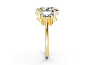 Adalyn Three Stone 2mm Enagaement Ring