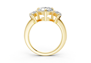 Adalyn Three Stone 2mm Enagaement Ring