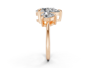 Adalyn Three Stone 2mm Enagaement Ring