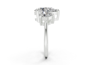 Adalyn Three Stone 2mm Enagaement Ring