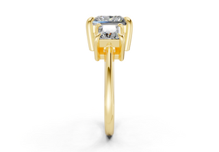 Adalyn Three Stone 2mm Enagaement Ring