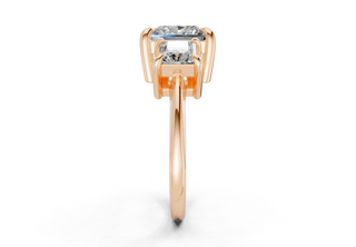 Adalyn Three Stone 2mm Enagaement Ring