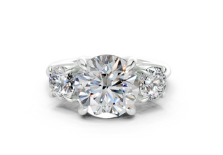 Adalyn Three Stone 2mm Enagaement Ring