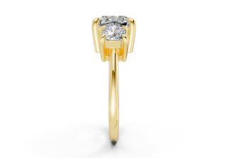 Adalyn Three Stone 2mm Enagaement Ring