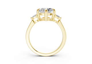 Lyanna Three Stone 2mm Enagaement Ring