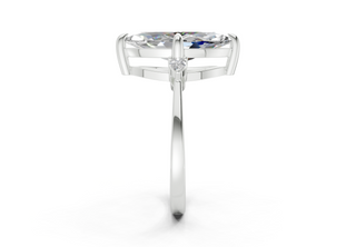 Lyanna Three Stone 2mm Enagaement Ring