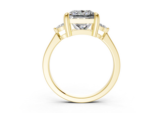 Lyanna Three Stone 2mm Enagaement Ring