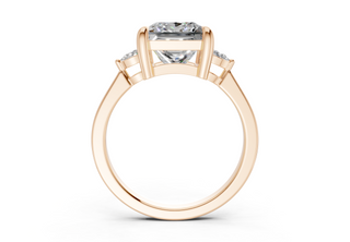 Lyanna Three Stone 2mm Enagaement Ring