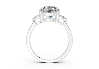 Lyanna Three Stone 2mm Enagaement Ring