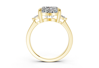 Lyanna Three Stone 2mm Enagaement Ring